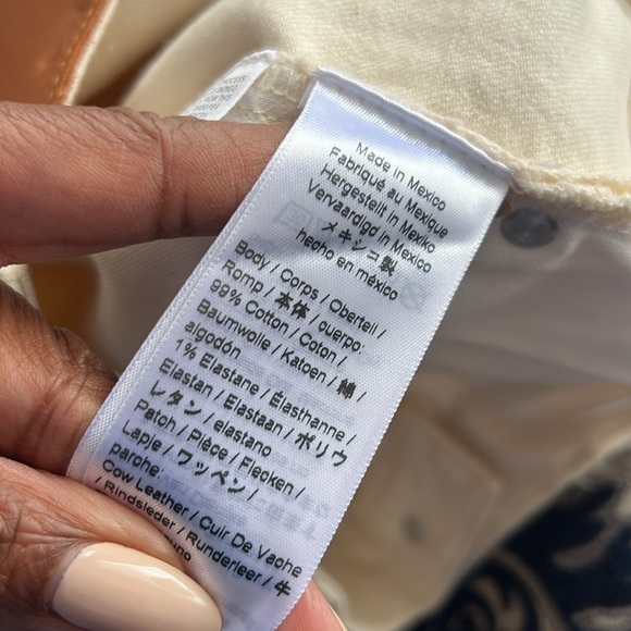 J.CREW Wide Leg Trouser Jean Ivory New Women’s Size 30 Spring 22 Has Stretch - Picture 8 of 9